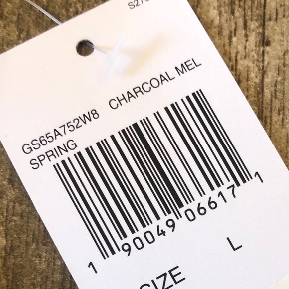 Michael Kors Charcoal Gray Short Sleeve Shirt Lg - Picture 9 of 10